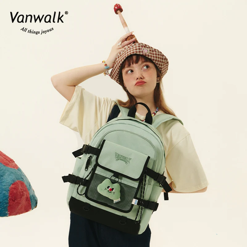 Vanwalk Large Capacity Spring Ranch Student Backpack V2611 - Image 3
