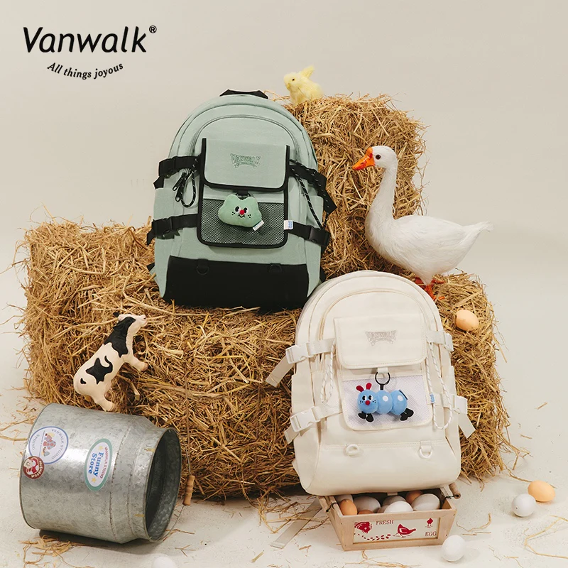 Vanwalk Large Capacity Spring Ranch Student Backpack V2611 - Image 5