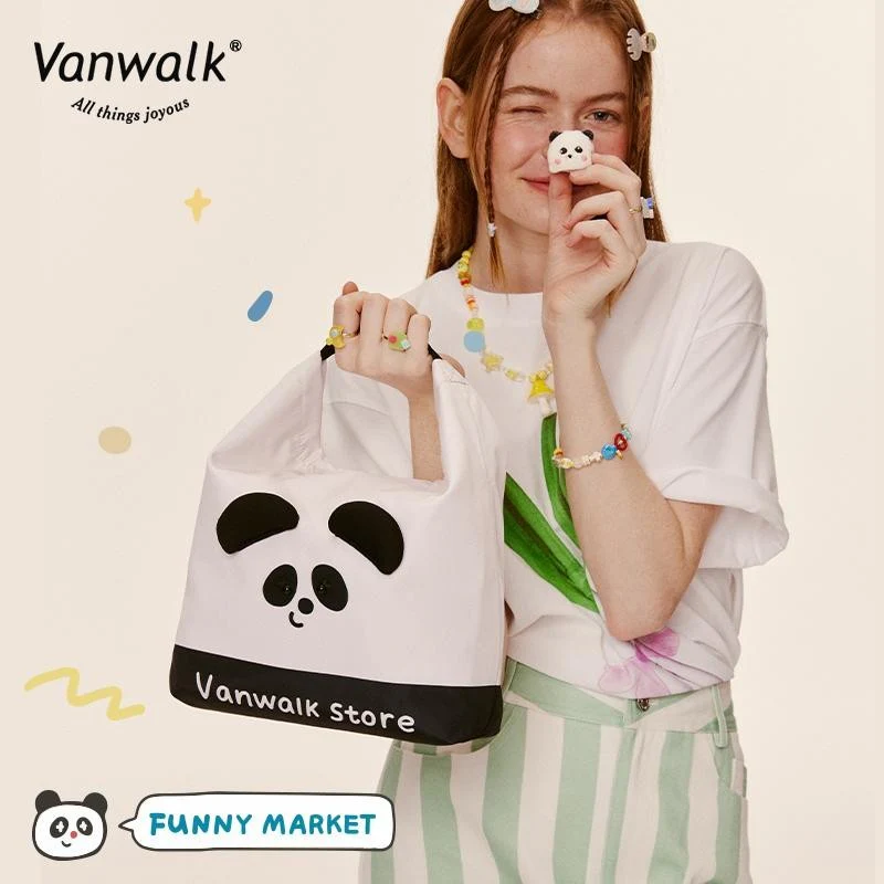 Vanwalk cute design FUN MARKET handbag K486 - Image 3