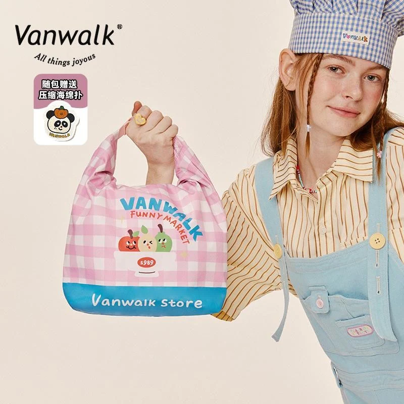 Vanwalk cute design FUN MARKET handbag K486 - Image 4