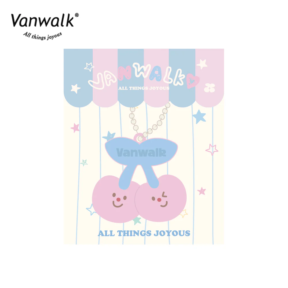 Vanwalk Happy Cherry Charm Design Bag Pendants W1142 - Image 3